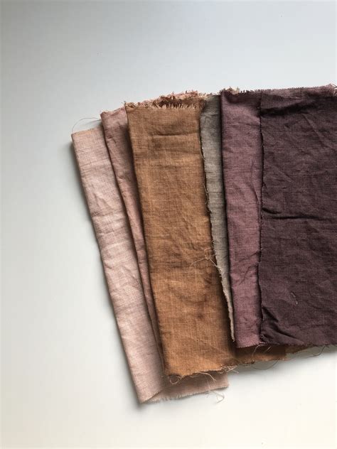 natural dyed linen fabric